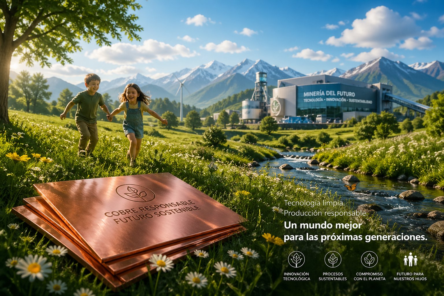 Visión de minería sostenible — tecnología limpia para las próximas generaciones